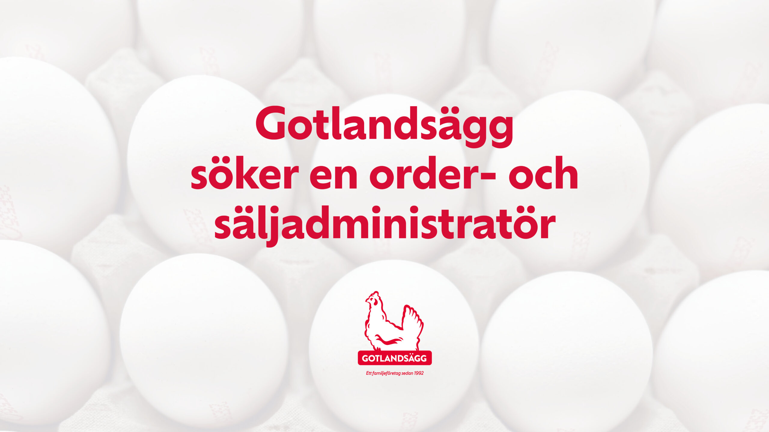 Ledig tjänst Adminstratör